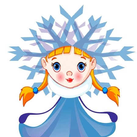 Снежинка с лицом