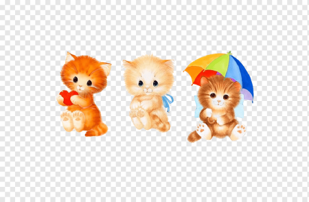 Много котят и дети