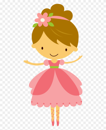 Мультяшная девочка в платье