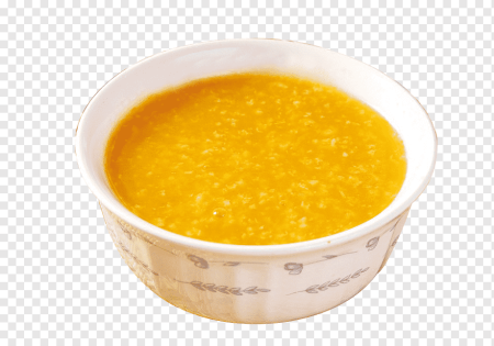 Кукурузная каша на белом фоне