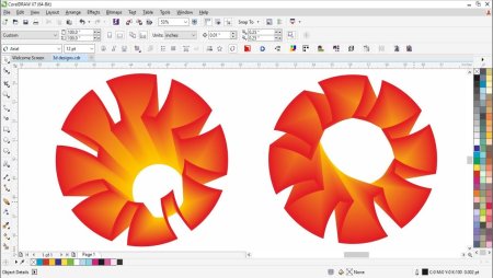 Объемный рисунок в coreldraw