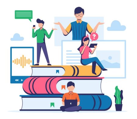 Flat иллюстрации образования