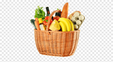 Корзина с продуктами для детей