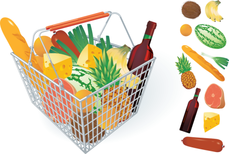 Корзина продуктов для детей