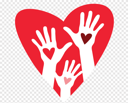 Сердце из ладошек