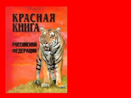 Обложка красной книги России