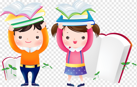Дети с книжками мультяшные