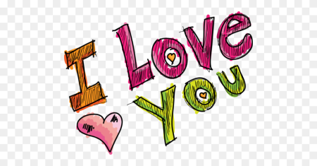 I Love you на прозрачном фоне