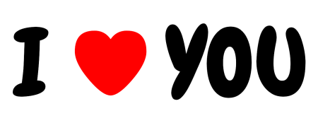 I Love you на прозрачном фоне
