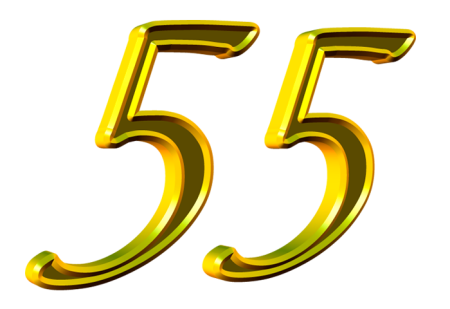 Красивые цифры 55