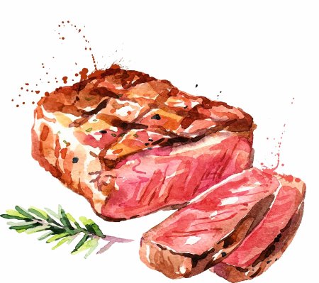 Мясо нарисованное