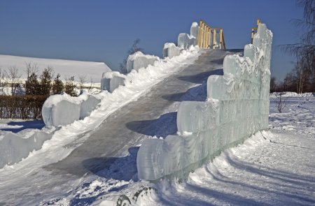 Ледяная горка в Царицыно