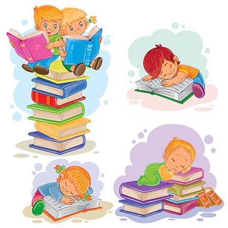Ребенок сидит с книжкой