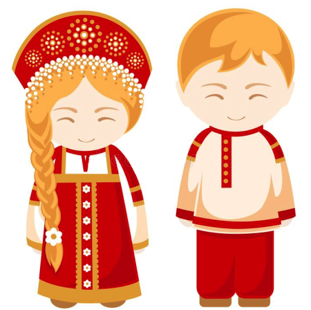 Национальная одежда русский мультяшные