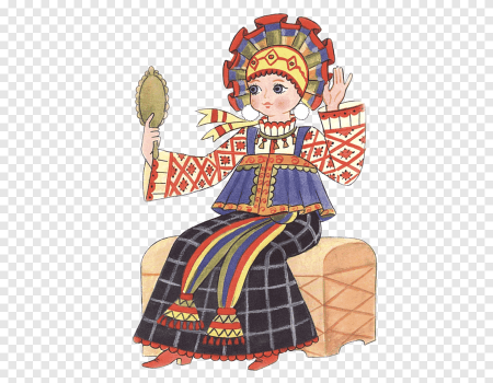 Русский народный костюм рисунок