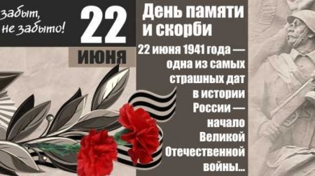 22 Июня начало Великой Отечественной войны