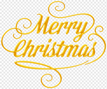 Надпись Merry Christmas на прозрачном фоне