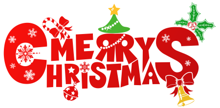 Merry Christmas на белом фоне