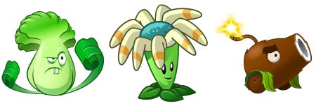 Растения из Plants vs Zombies