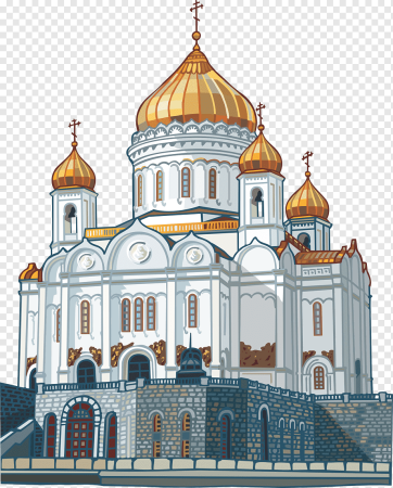Храм Христа Спасителя векторный