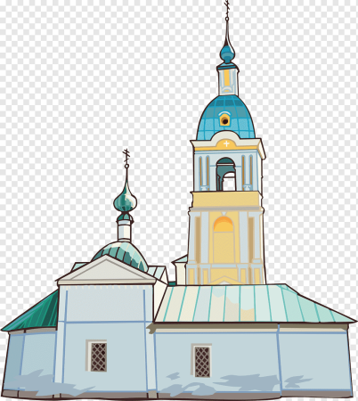 Церковь на прозрачном фоне