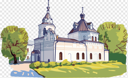 Церковь на прозрачном фоне