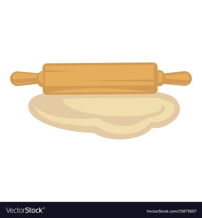 Скалка нарисованная