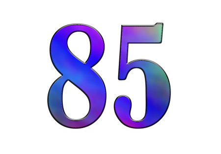 85 Лет надпись