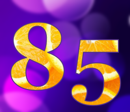Цифры 85 красивые
