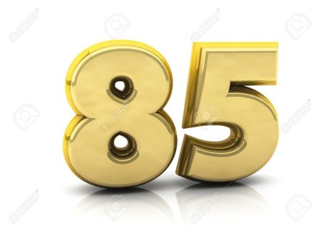 85 Лет цифры