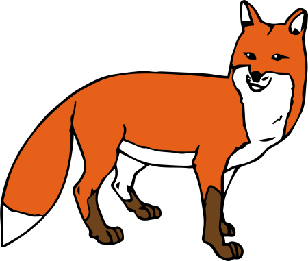 Лиса мультяшная