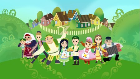 Татарский костюм рисунок