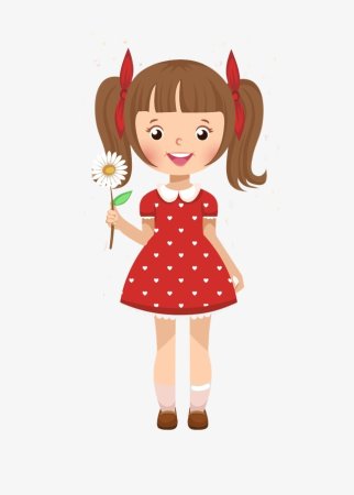 Мультяшная девочка