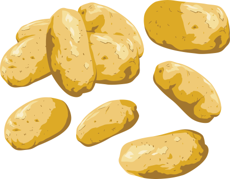 Картофель мультяшный