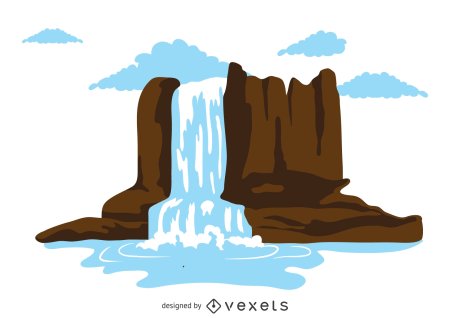 Водопад мультяшный
