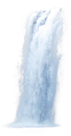 Струя воды на белом фоне