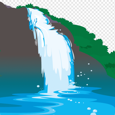 Водопад вектор