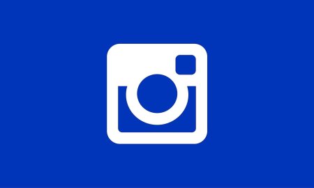 Instagram синий значок