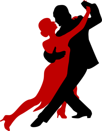 Танцующие пары силуэты