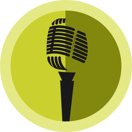 Микрофон значок вектор