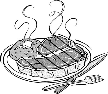 Мясо гравюра