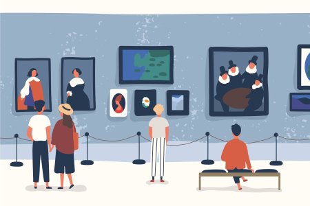 Картинная галерея вектор