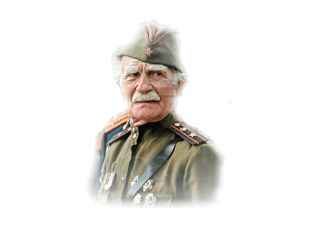 Ветеран на прозрачном фоне