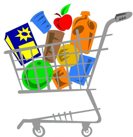 Пустая продуктовая тележка