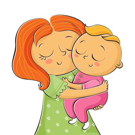 Обнимашки с мамой