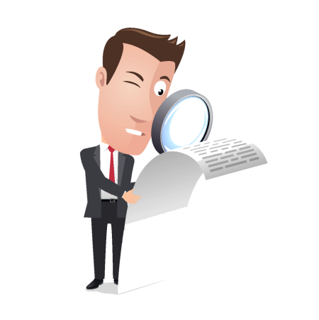 Человечек с документами