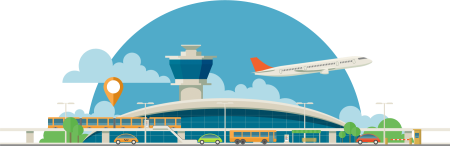 Аэропорт иллюстрация