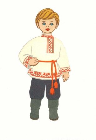 Русский национальный костюм рисунок