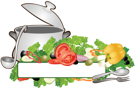 Кулинария на прозрачном фоне