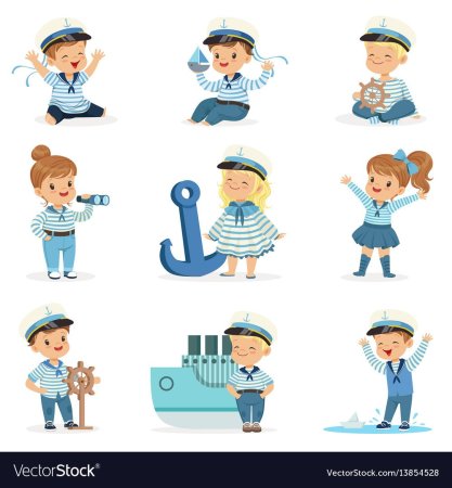 Отрисовки моряка